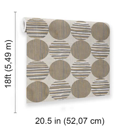Designs Direct Horizon Circles Peel & Stick Wallpaper